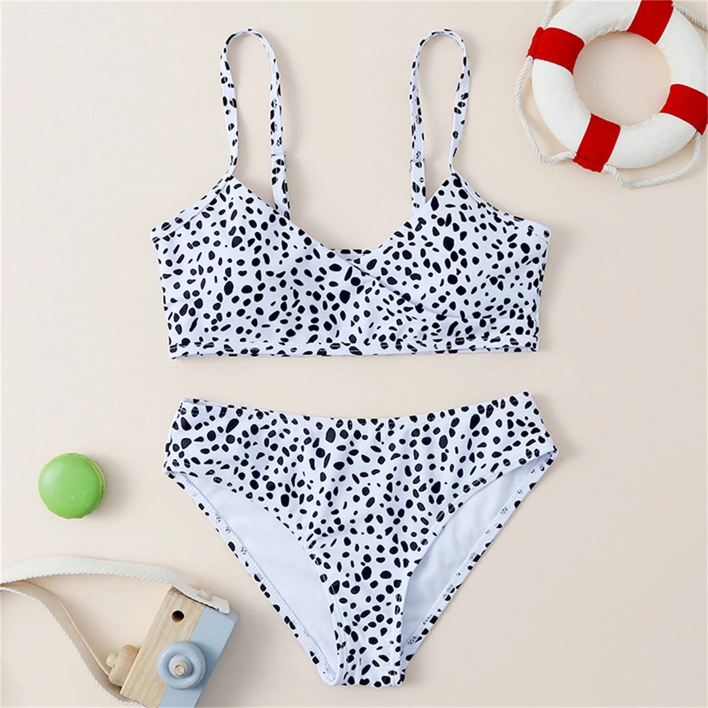 Kids Child Girls Swimsuits Bathing Suit Wraps For Girls Solid Bikini Tops Underpants Ruffles Skirt Swimwear For Teens Shorts