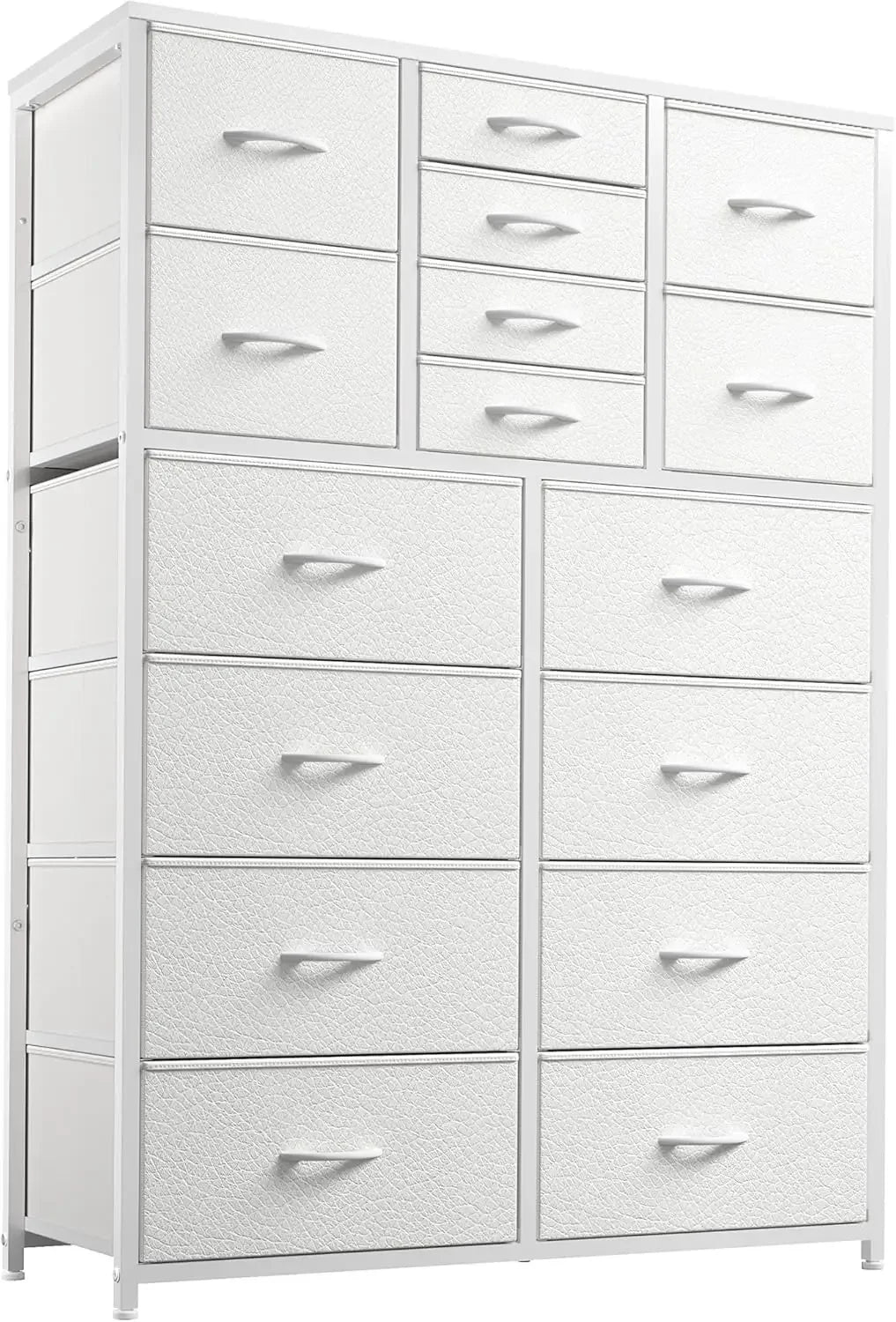 Dresser for Bedroom with 16 Drawer, Dressers & Chests of Drawers, Tall Dresser for Bedroom, Dresser Organizer with Fabric Bins