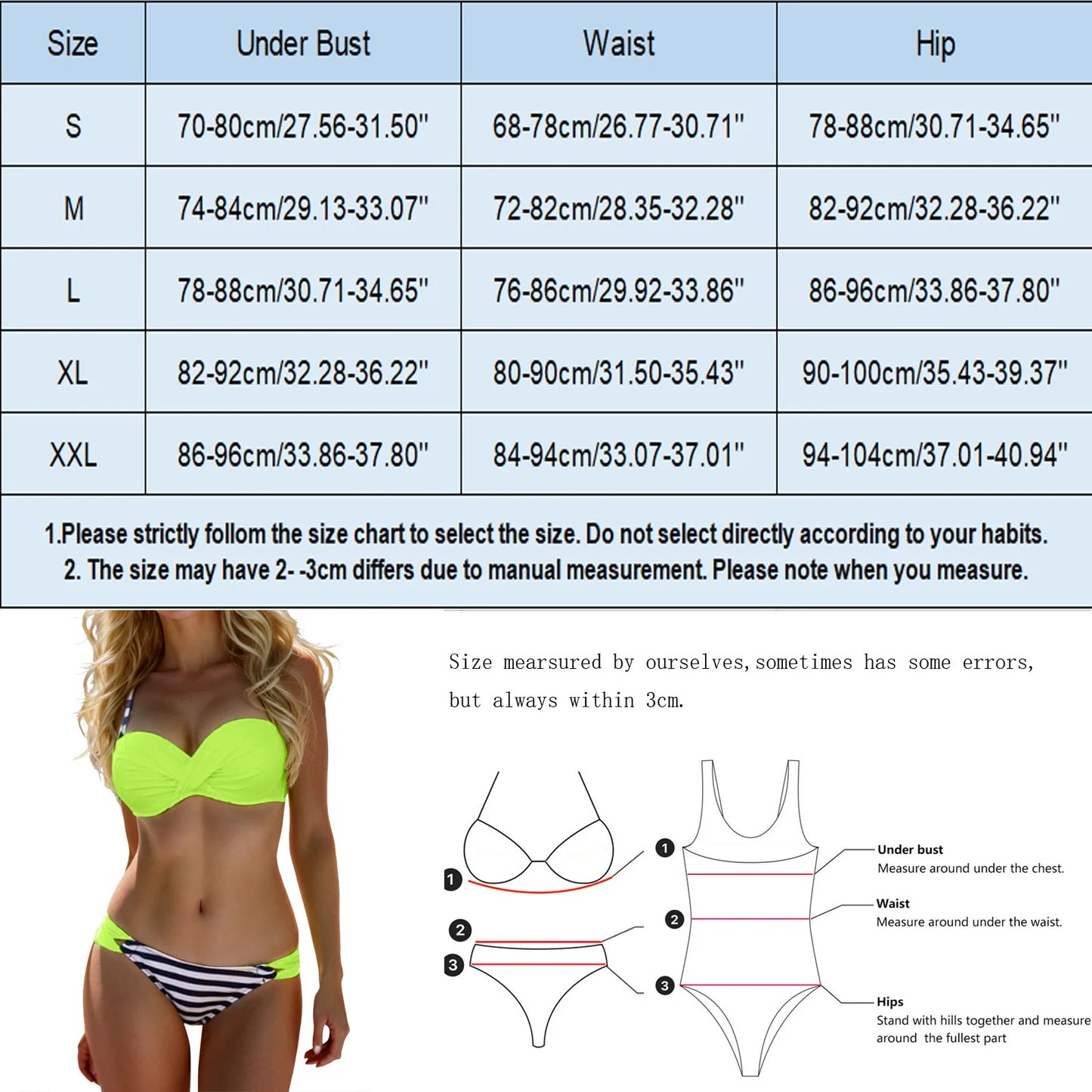 New Sexy Push Up Bikinis 2024 Women'S Solid Color Swimwear Female Swimsuit Swimming Bathing Suits Bikini Set Beachwear Bather